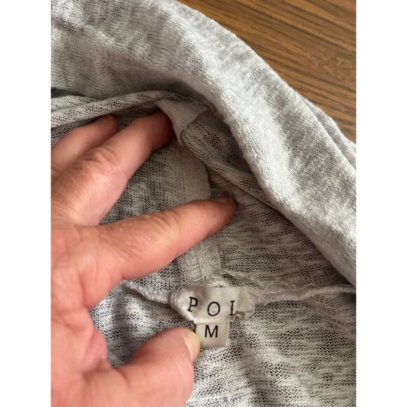POL grey hooded short sleeved top size Medium - Picture 4 of 6